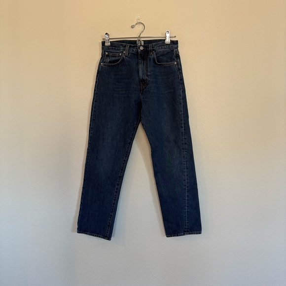 TOTEME Size 25 Twisted Seam Denim Dark Blue Jeans - Picture 2 of 9